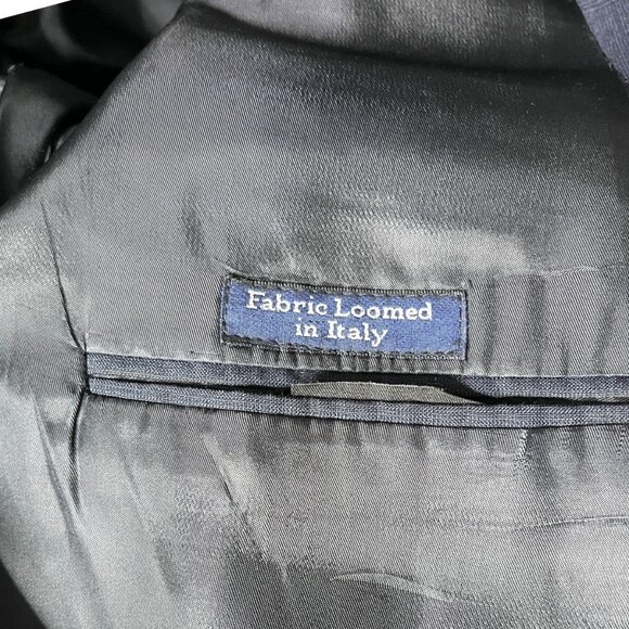 Burberry Mens Suit Jacket Blazer Sportcoat Blue Windowpane No size‎ tag - 46? - Picture 9 of 11